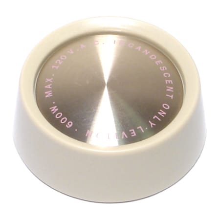 Midwest Fastener Ivory Colored Plastic Click Rotary Dimmer Knobs 6PK 77982